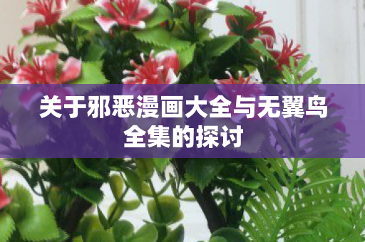 关于邪恶漫画大全与无翼鸟全集的探讨