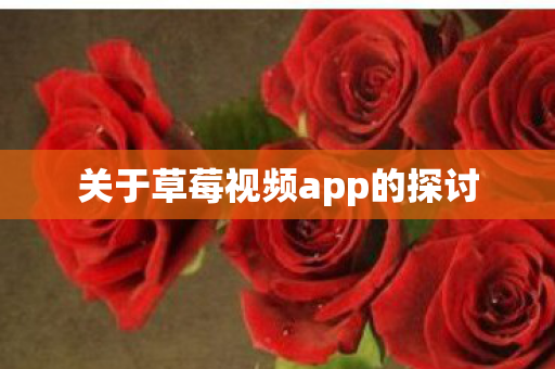 关于草莓视频app的探讨