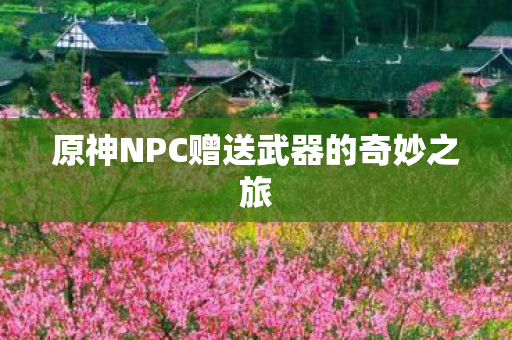 原神NPC赠送武器的奇妙之旅
