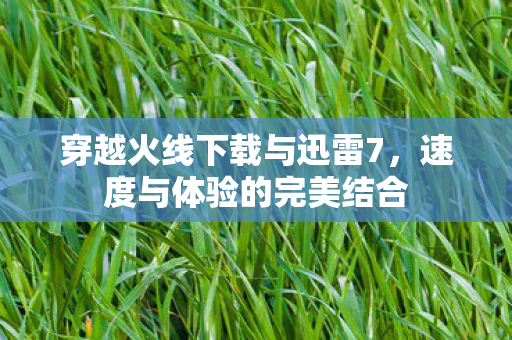 穿越火线下载与迅雷7，速度与体验的完美结合