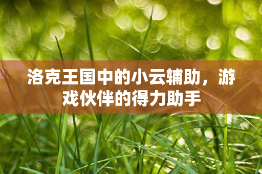洛克王国中的小云辅助，游戏伙伴的得力助手