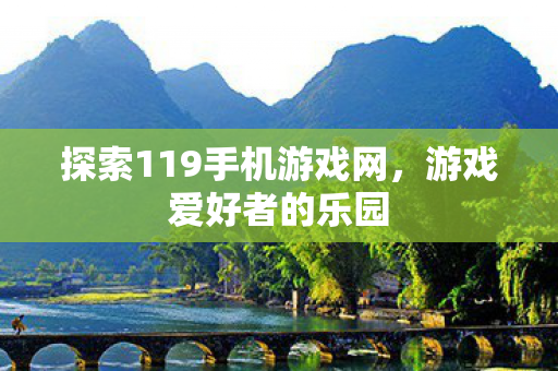 探索119手机游戏网，游戏爱好者的乐园