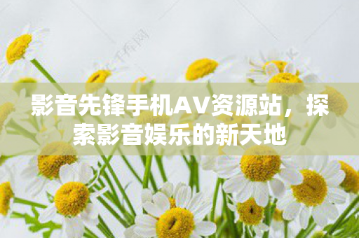影音先锋手机AV资源站，探索影音娱乐的新天地