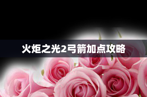 火炬之光2弓箭加点攻略