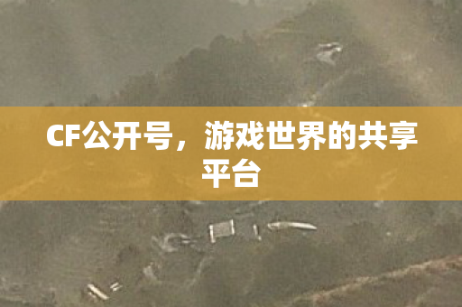 CF公开号，游戏世界的共享平台