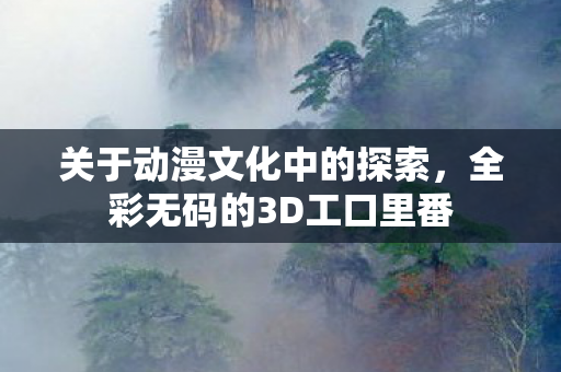 关于动漫文化中的探索，全彩无码的3D工口里番