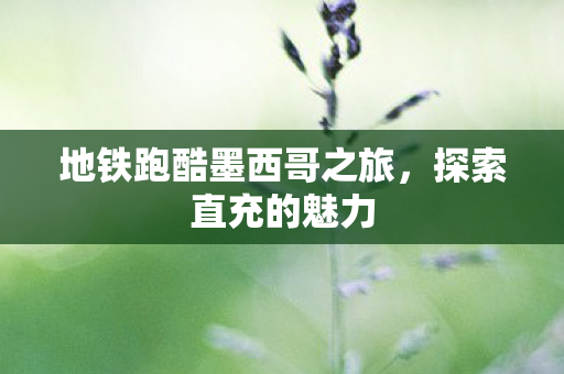 地铁跑酷墨西哥之旅，探索直充的魅力