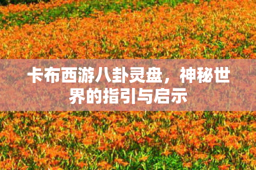 卡布西游八卦灵盘，神秘世界的指引与启示