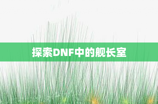 探索DNF中的舰长室