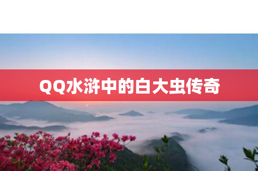 QQ水浒中的白大虫传奇
