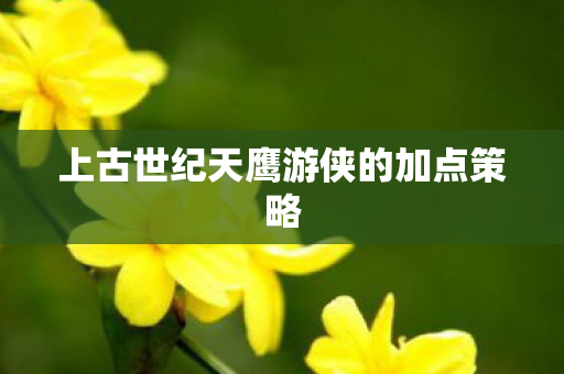 上古世纪天鹰游侠的加点策略