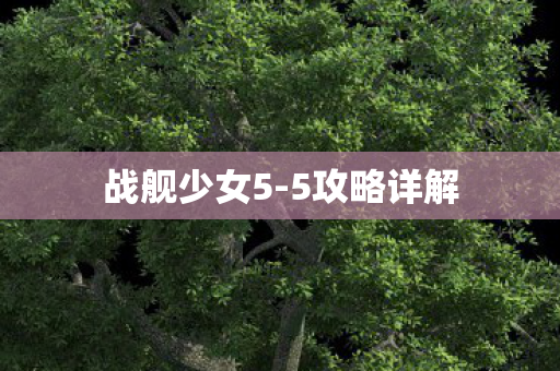 战舰少女5-5攻略详解