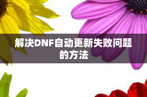 解决DNF自动更新失败问题的方法