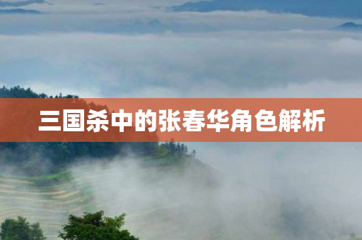 三国杀中的张春华角色解析