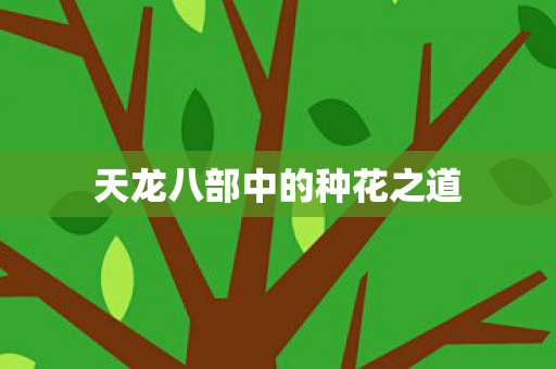 天龙八部中的种花之道