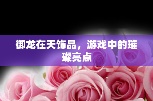 御龙在天饰品，游戏中的璀璨亮点