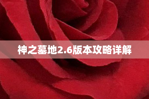 神之墓地2.6版本攻略详解