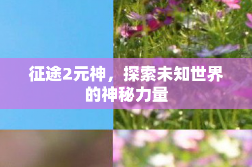 征途2元神，探索未知世界的神秘力量