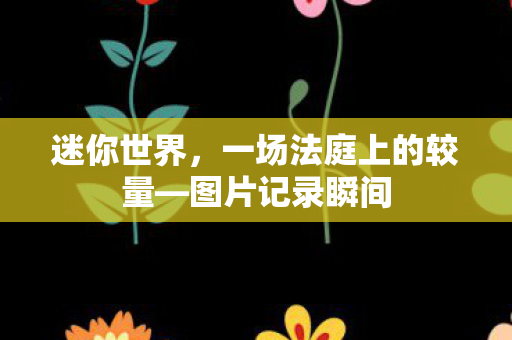 迷你世界，一场法庭上的较量—图片记录瞬间