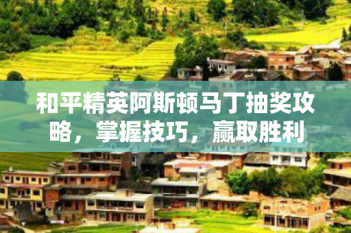 和平精英阿斯顿马丁抽奖攻略，掌握技巧，赢取胜利