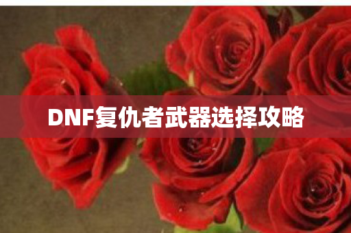 DNF复仇者武器选择攻略 DNF复仇者武器选择攻略