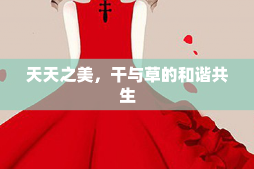 天天之美，干与草的和谐共生