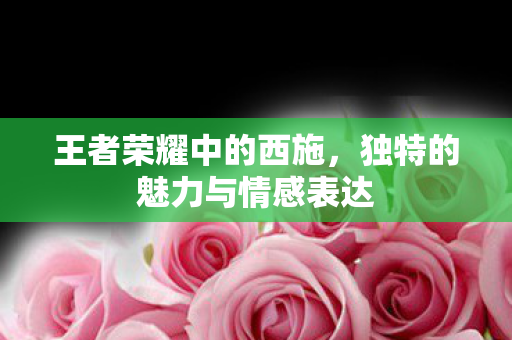 王者荣耀中的西施，独特的魅力与情感表达