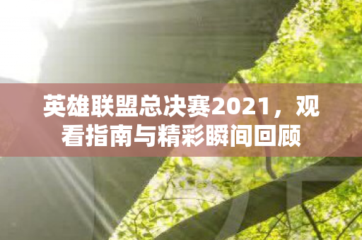 英雄联盟总决赛2021，观看指南与精彩瞬间回顾