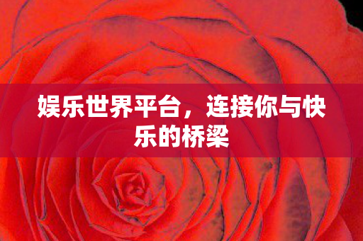 娱乐世界平台,连接你与快乐的桥梁 娱乐世界平台,连接你与快乐的桥梁