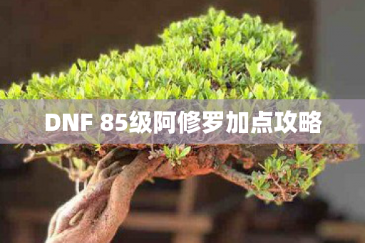 DNF 85级阿修罗加点攻略