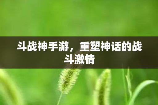 斗战神手游，重塑神话的战斗激情