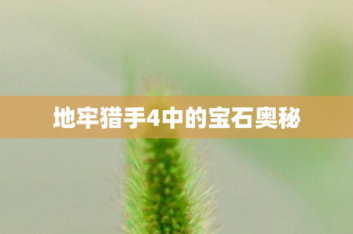 地牢猎手4中的宝石奥秘