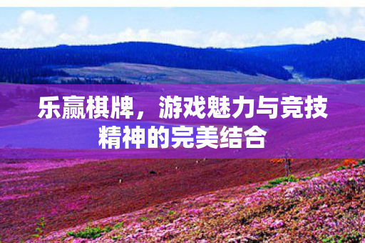 乐赢棋牌，游戏魅力与竞技精神的完美结合