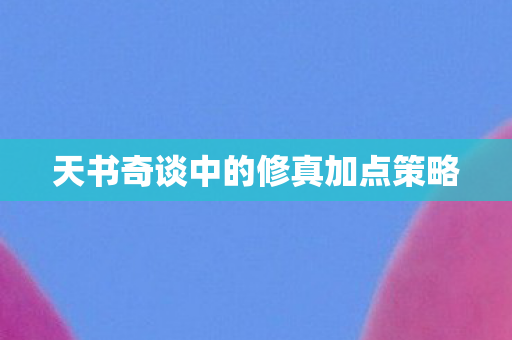 天书奇谈中的修真加点策略
