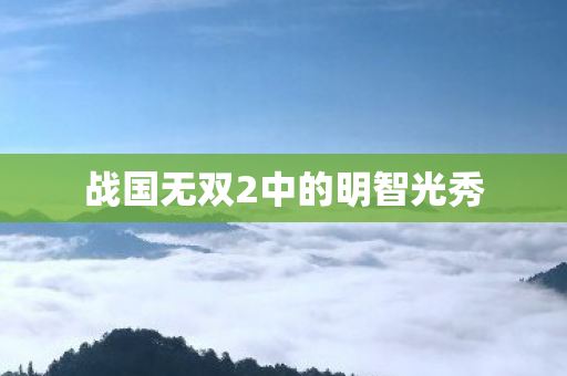 战国无双2中的明智光秀