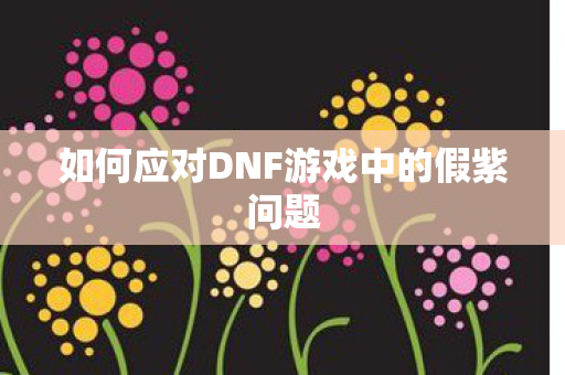 如何应对DNF游戏中的假紫问题