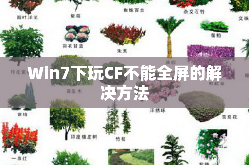 Win7下玩CF不能全屏的解决方法