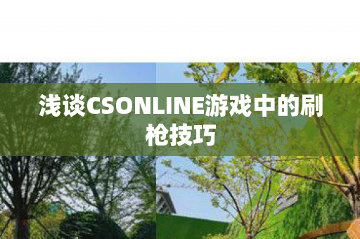 浅谈CSONLINE游戏中的刷枪技巧