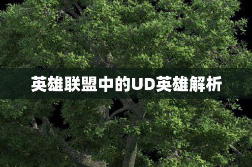 英雄联盟中的UD英雄解析