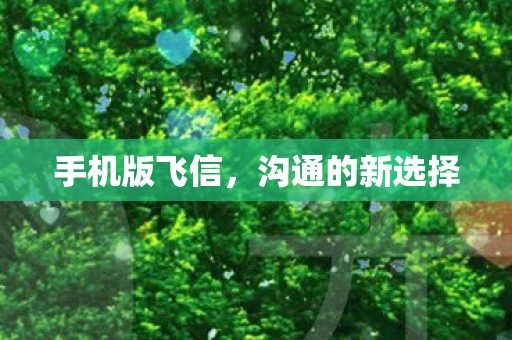 手机版飞信，沟通的新选择