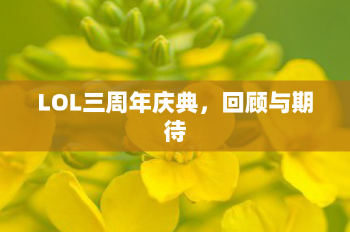 LOL三周年庆典，回顾与期待