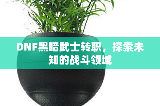DNF黑暗武士转职，探索未知的战斗领域