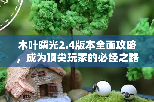 木叶曙光2.4版本全面攻略，成为顶尖玩家的必经之路