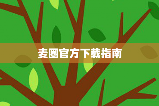 麦圈官方下载指南