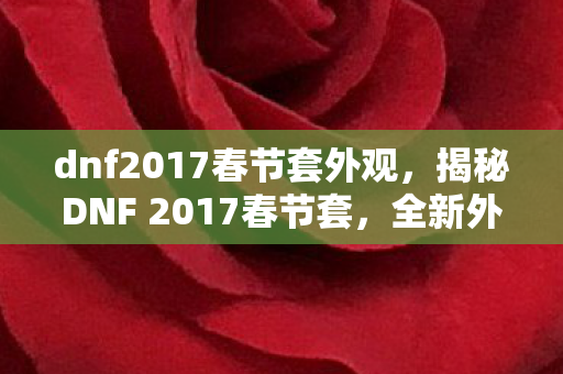 dnf2017春节套外观，揭秘DNF 2017春节套，全新外观与福利大解析