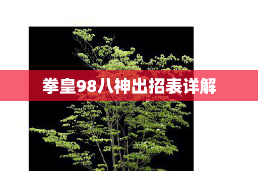 拳皇98八神出招表详解