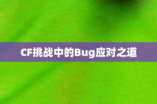CF挑战中的Bug应对之道