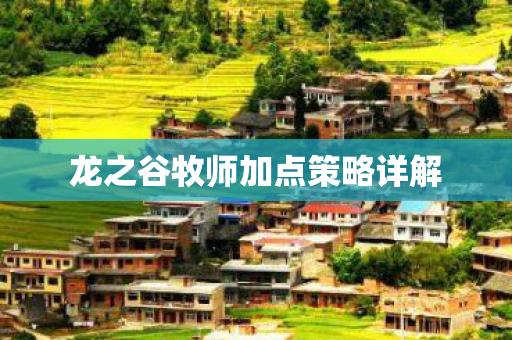 龙之谷牧师加点策略详解