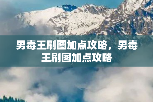 男毒王刷图加点攻略，男毒王刷图加点攻略