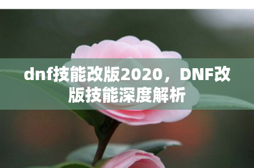 dnf技能改版2020，DNF改版技能深度解析